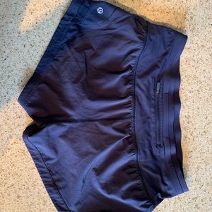 Navy lululemon shorts